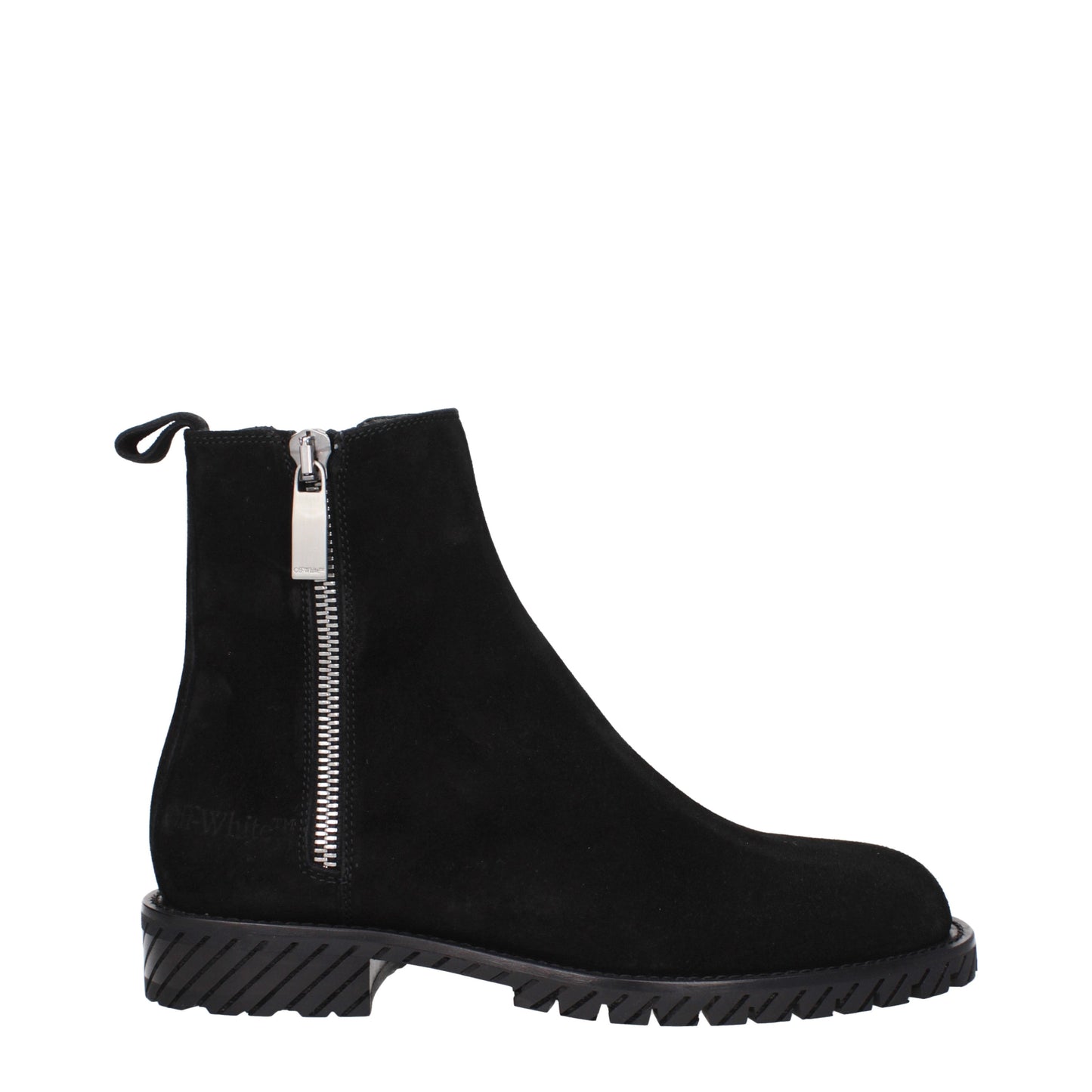 Off-White Men's Boots in Suede Black