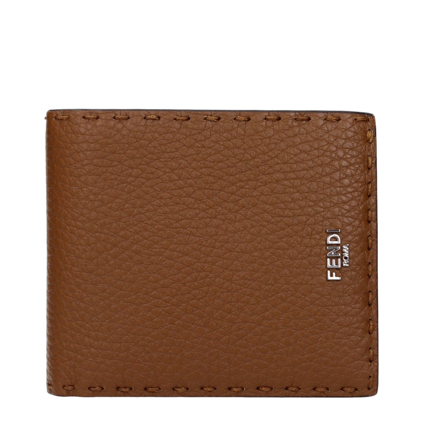 Fendi Wallets Men Leather Brown/Leather