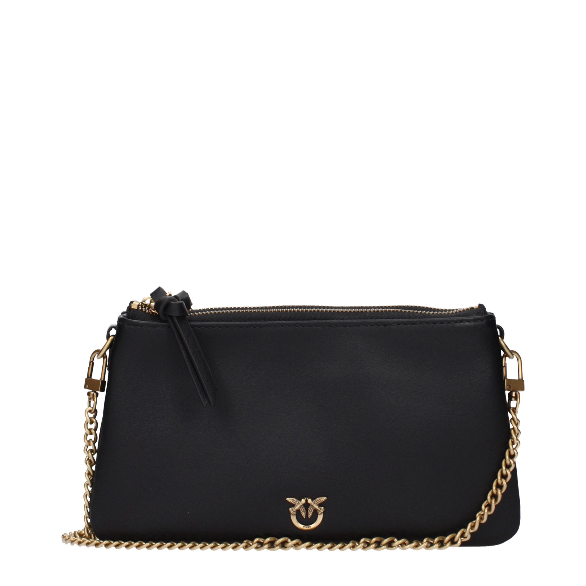 Pinko Shoulder Bags Women Leather Black