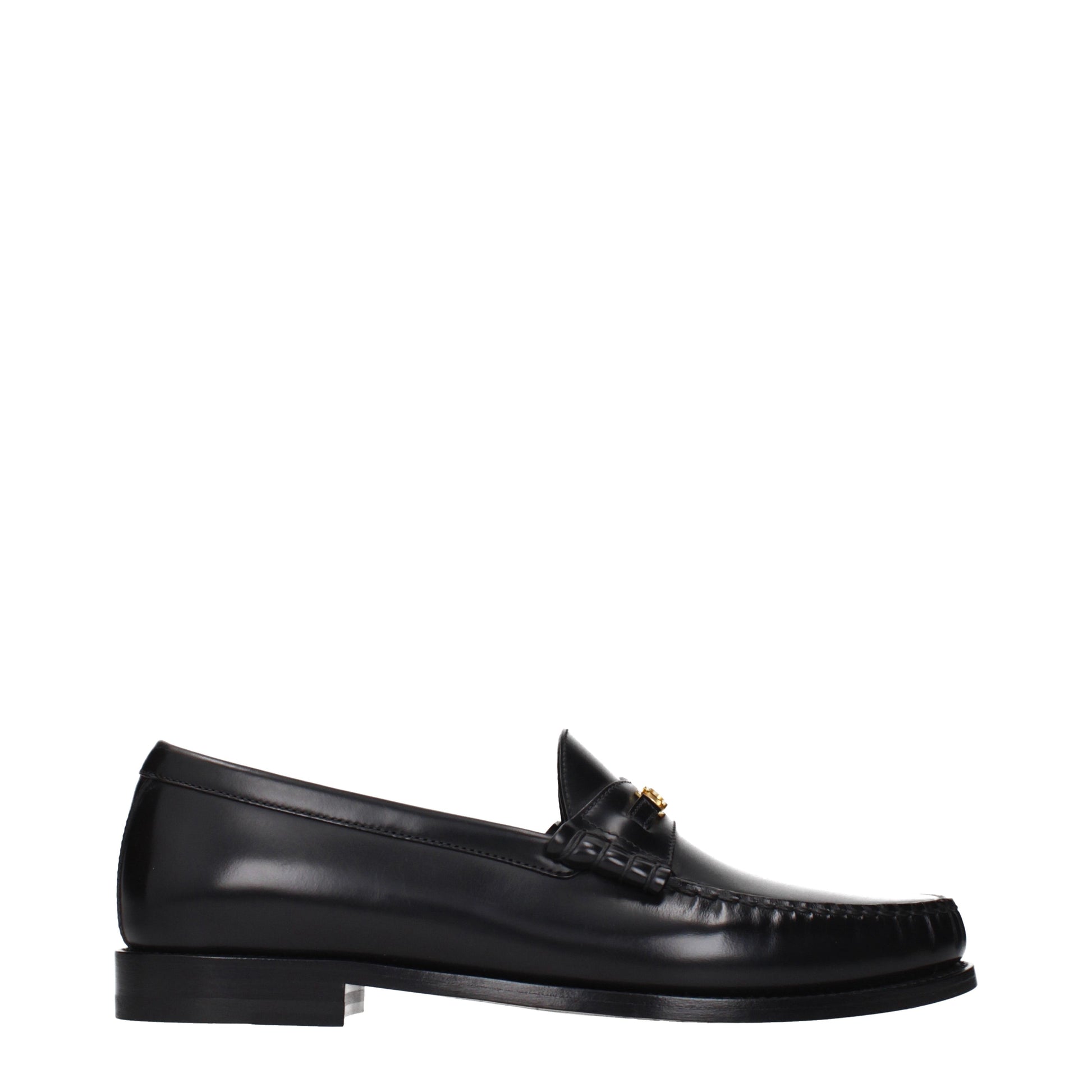 Celine Loafers Men Leather Black
