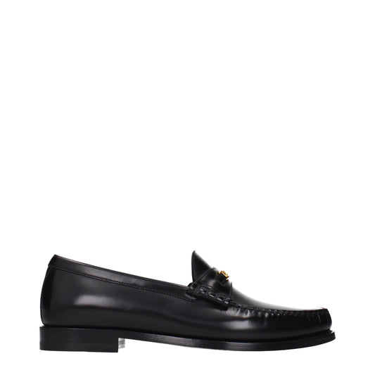 Celine Loafers Men Leather Black