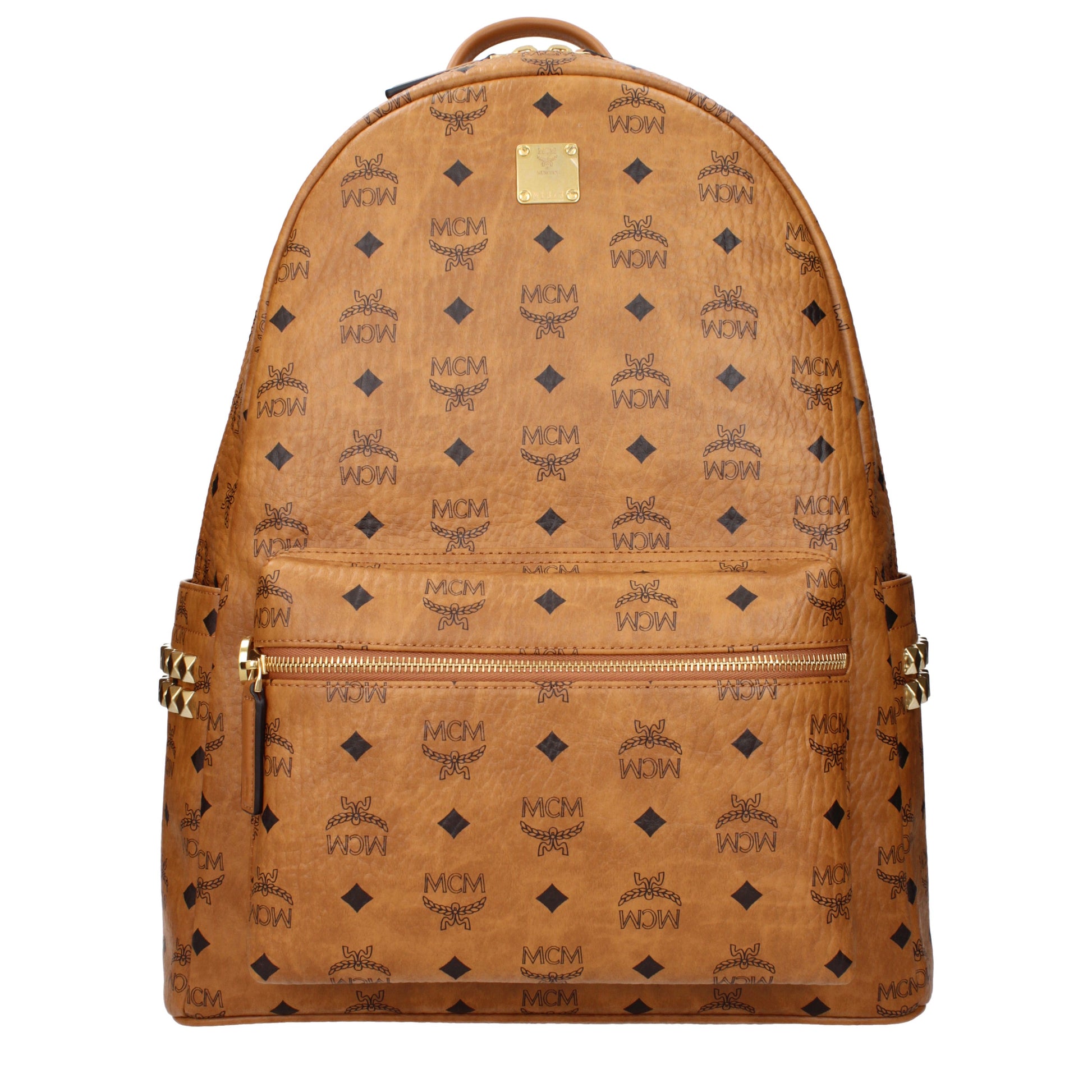 MCM Backpacks and Bumbags Men Fabric  Brown/Cognac