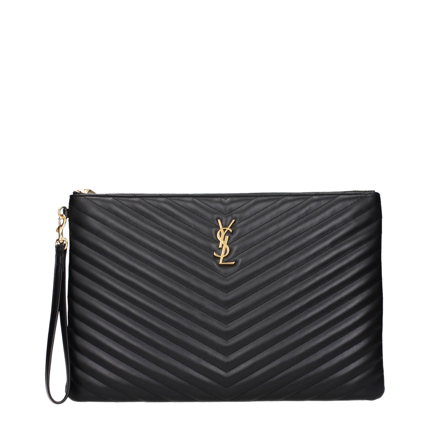 Saint Laurent Clutches Women Leather Black