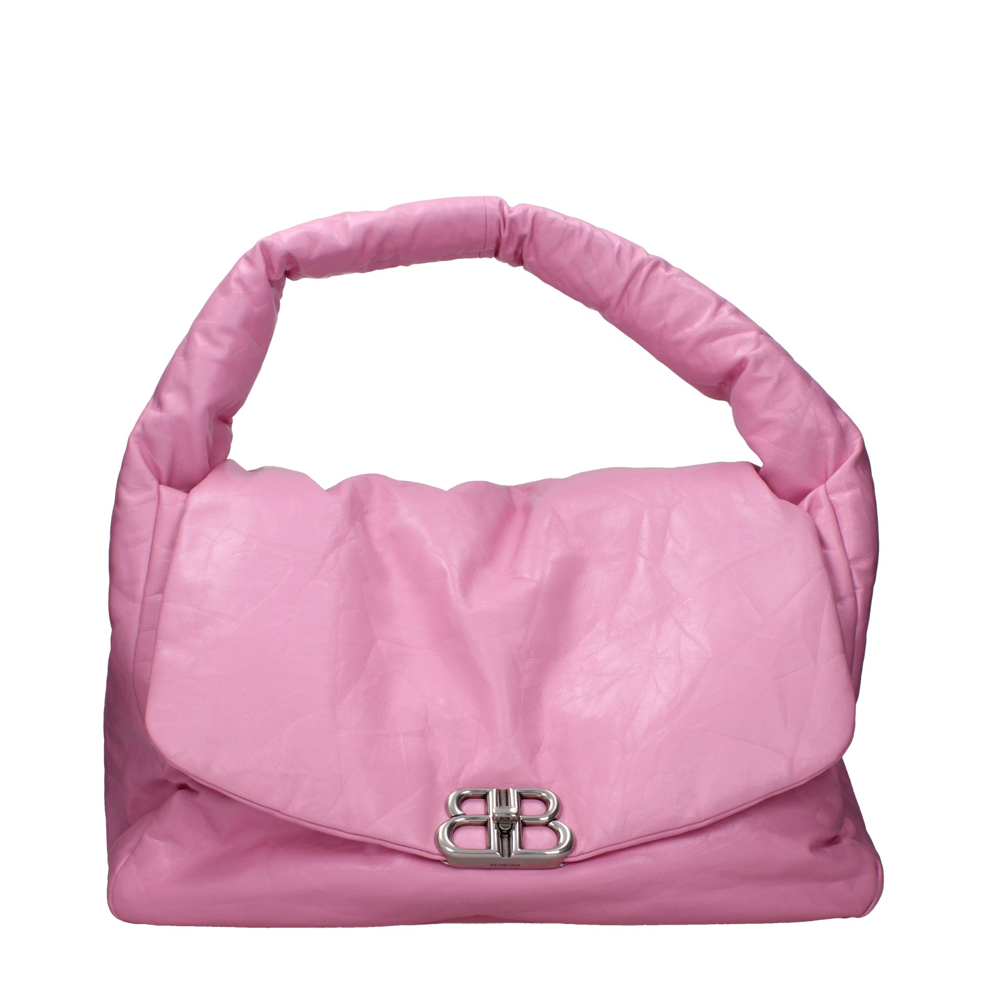 Balenciaga Shoulder Bags Women Leather Pink