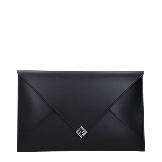 Fendi Clutches Men Leather Black