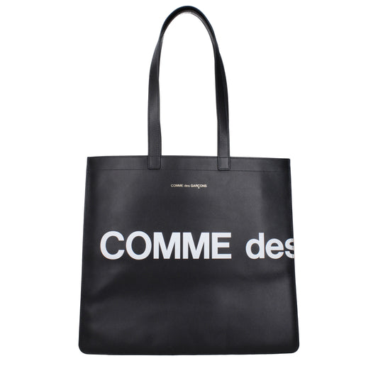 Comme des Garçon Shoulder Bags Men Leather Black