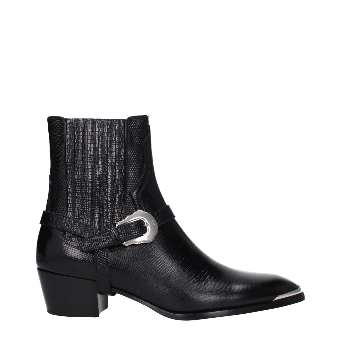 Celine Men's Boots in Leather Black