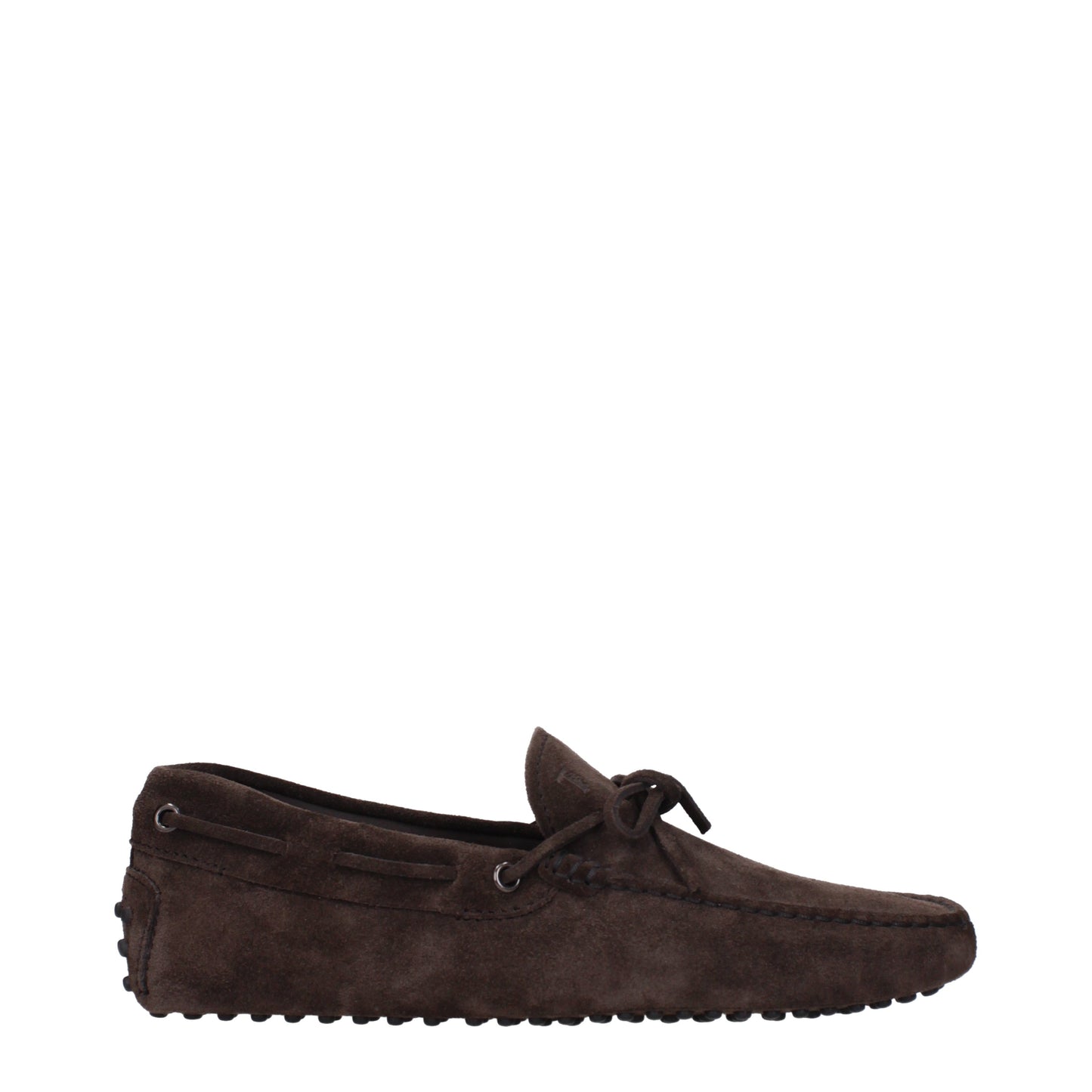 Tod's Men's Loafers in Suede Brown/Dark Brown