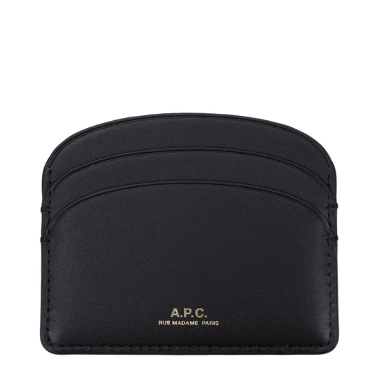 A.P.C. Document Holders Women Leather Black