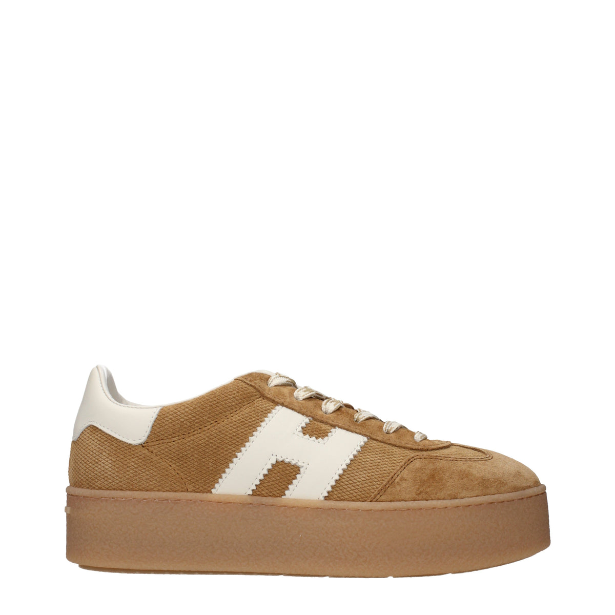 Hogan Sneakers Women Suede Brown/Leather