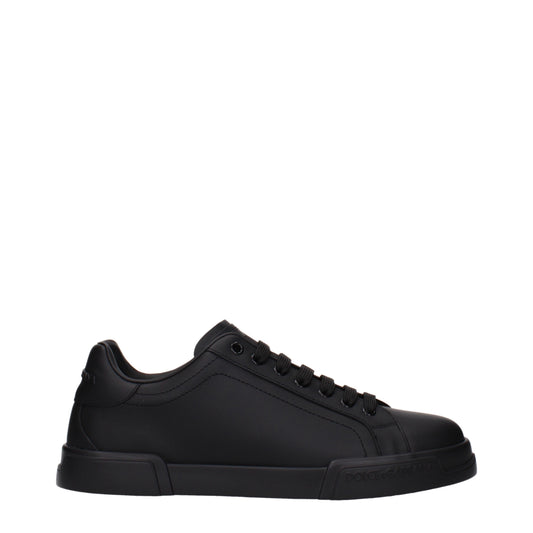 Dolce&Gabbana Sneakers Men Leather Black
