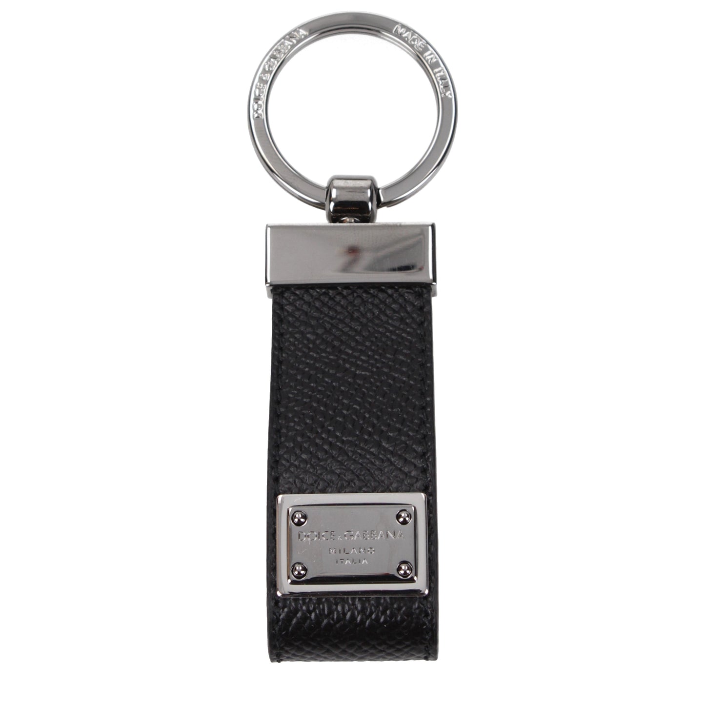 Dolce&Gabbana Keychain Men Leather Black