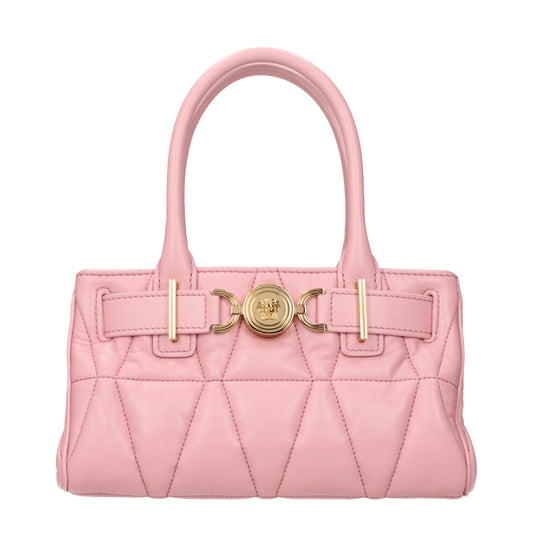 Versace Handbags Women Leather Pink