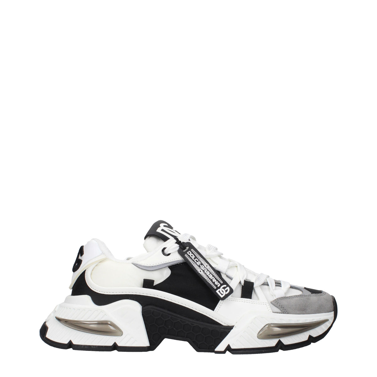 Dolce&Gabbana Sneakers Men Fabric  White/Black