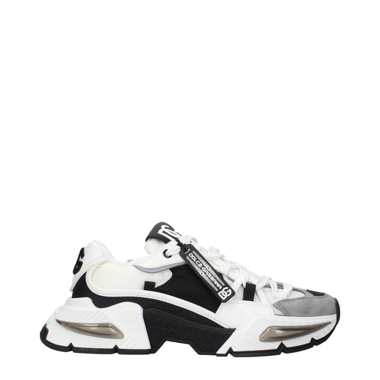 Dolce&Gabbana Sneakers Men Fabric  White/Black