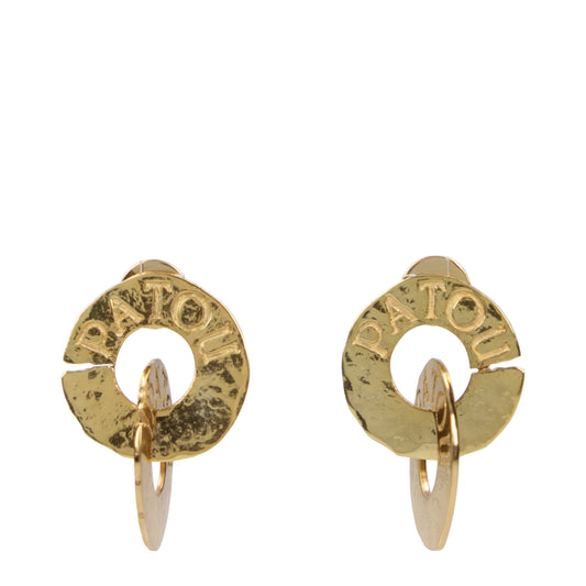 Patou Earrings Women Brass Gold
