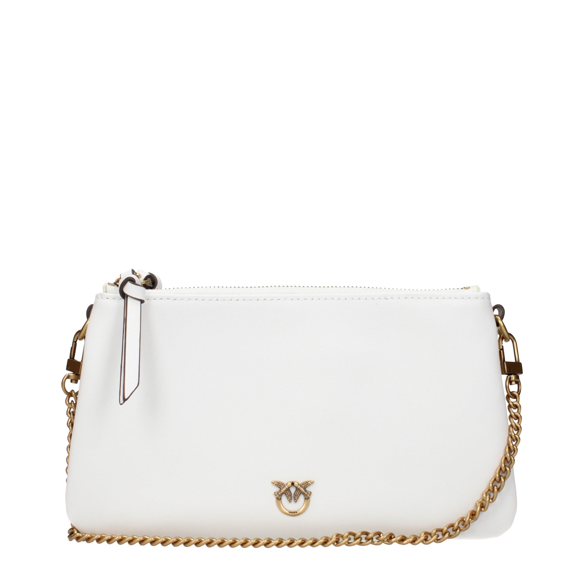Pinko Shoulder Bags Women Leather White/Silk