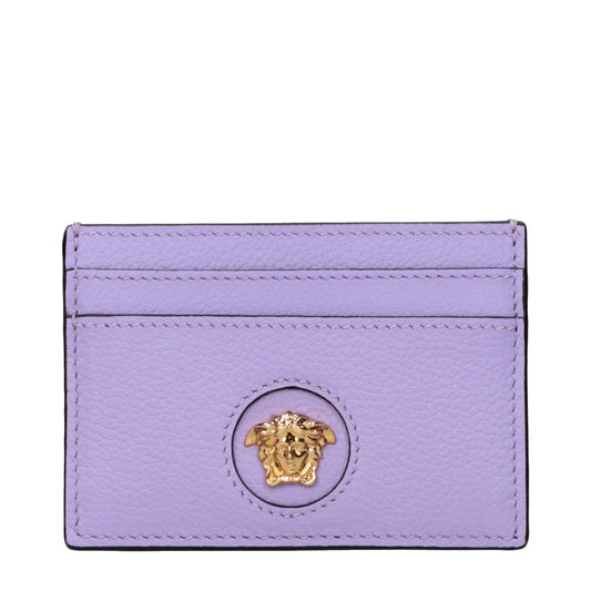 Versace Document Holders Women Leather Violet/Lilac