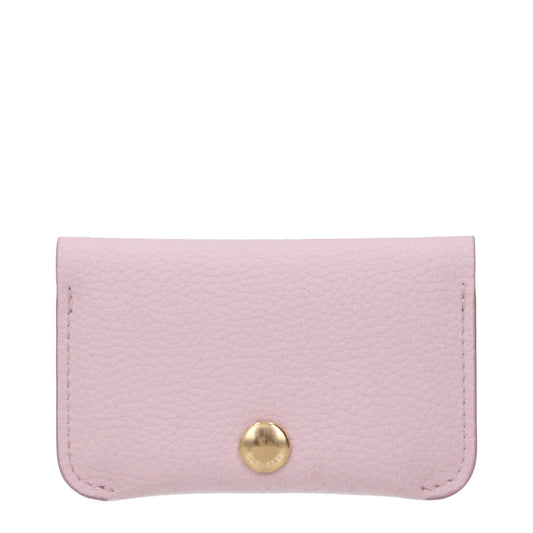 Burberry Document Holders Women Leather Pink