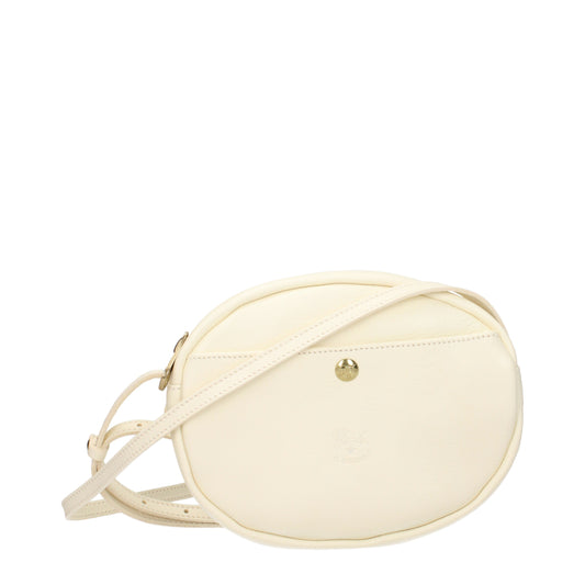 Il Bisonte Crossbody Bags Women Leather Beige/Milk