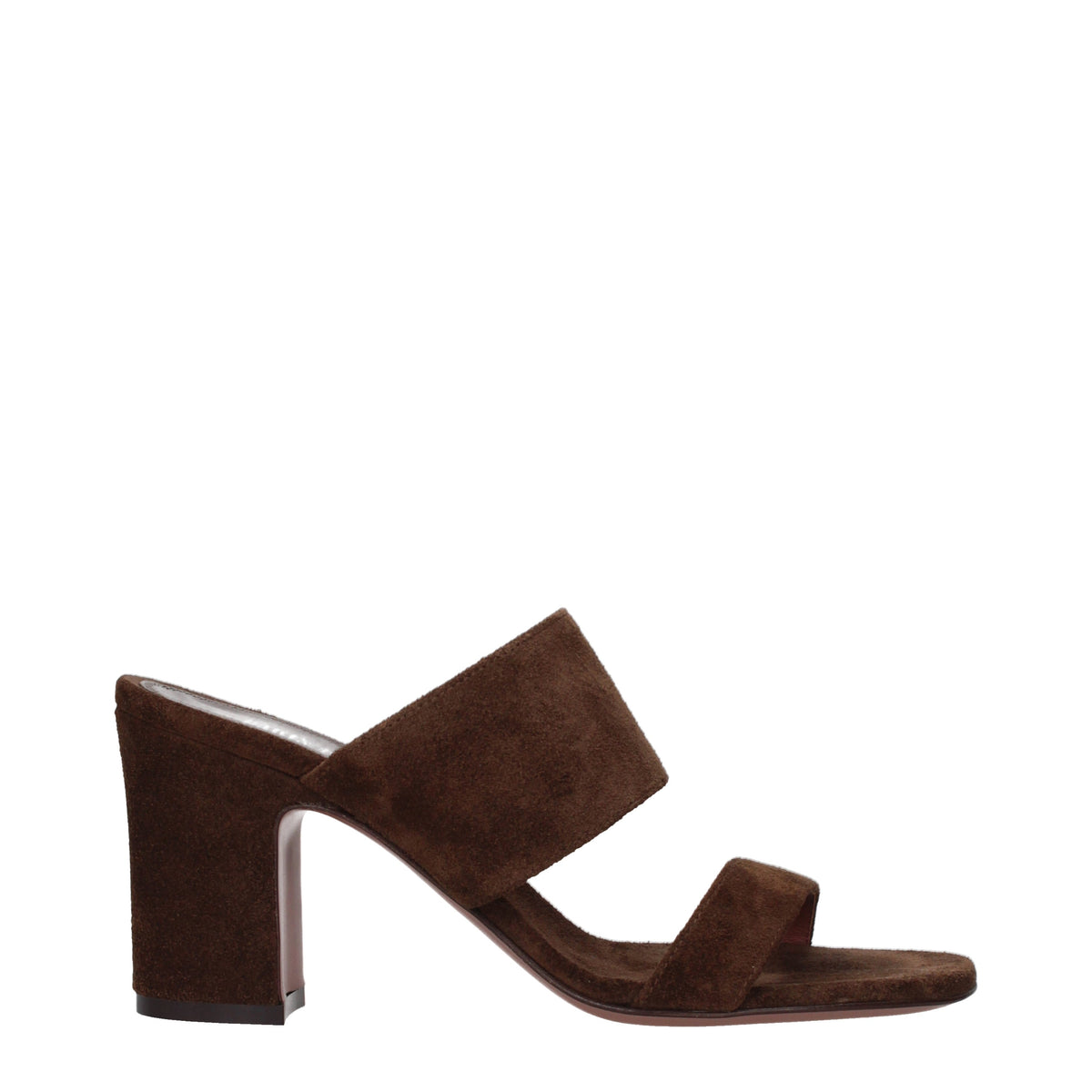 Paris Texas Sandals Women Suede Brown/Ebony