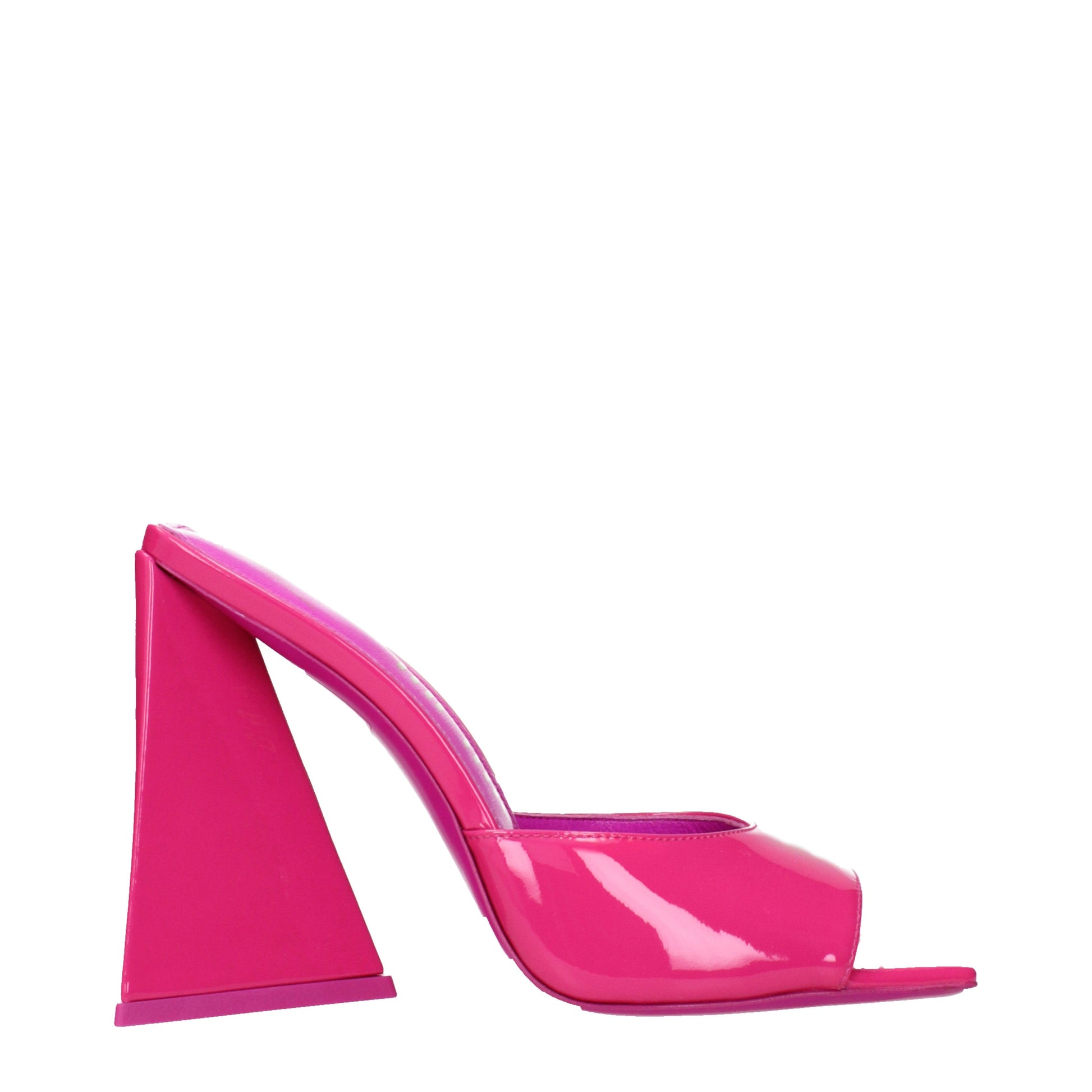 The Attico Women's Sandals Patent Leather Fuchsia