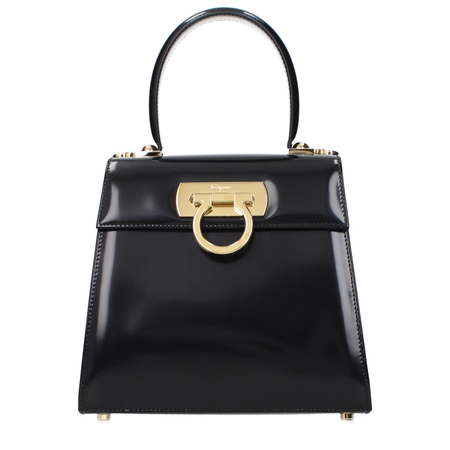 Salvatore Ferragamo Handbags Women Leather Black
