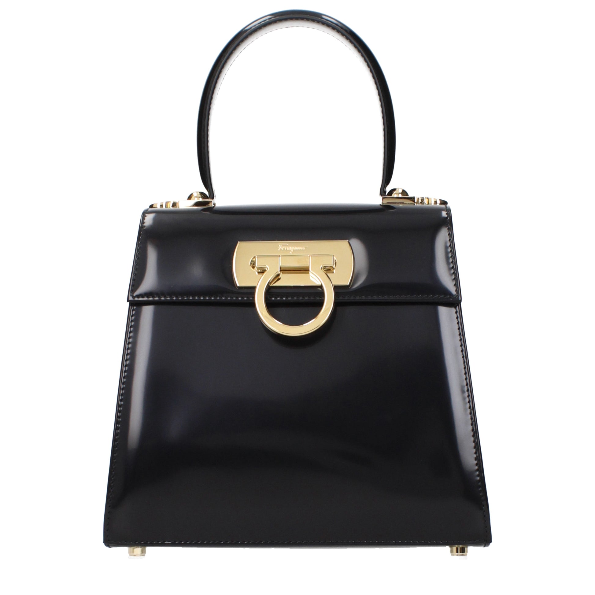 Salvatore Ferragamo Handbags Women Leather Black