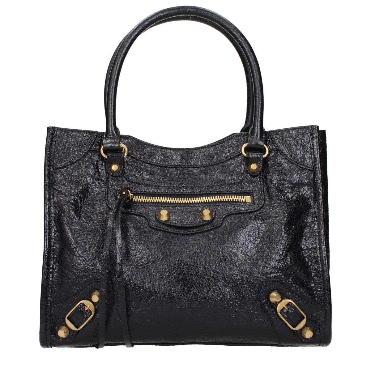 Balenciaga Handbags Women Leather Black