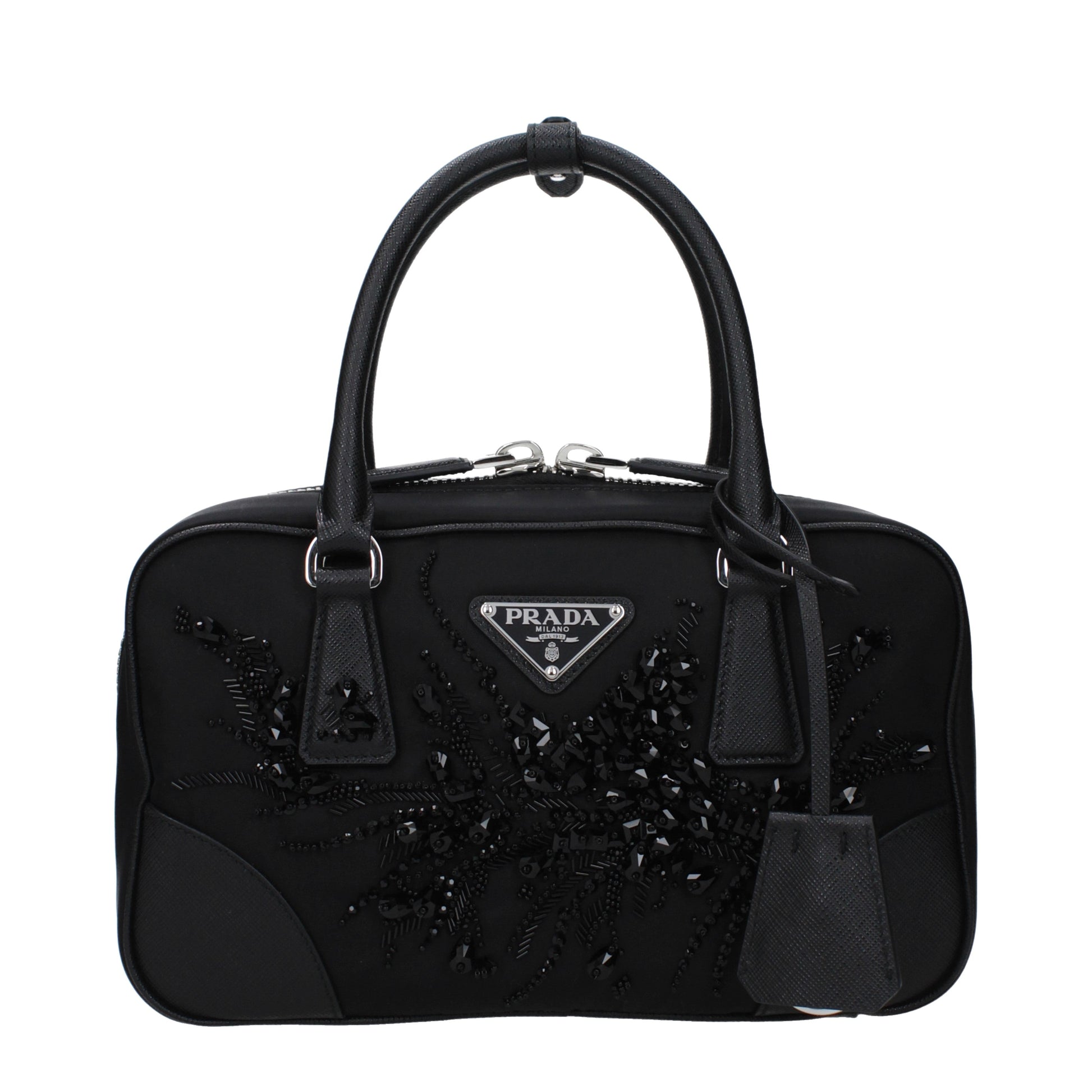 Prada Handbags Women Fabric  Black