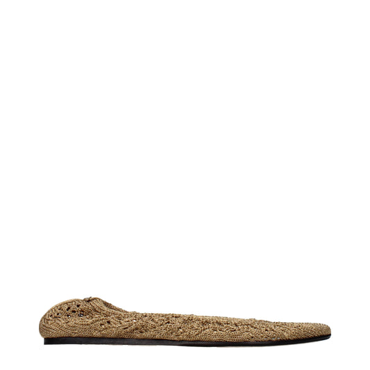 Isabel Marant Ballet Flats Women Fabric  Gold