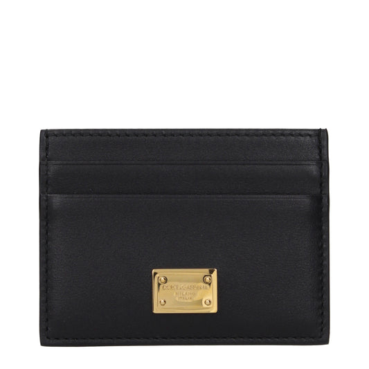Dolce&Gabbana Document Holders Women Leather Black