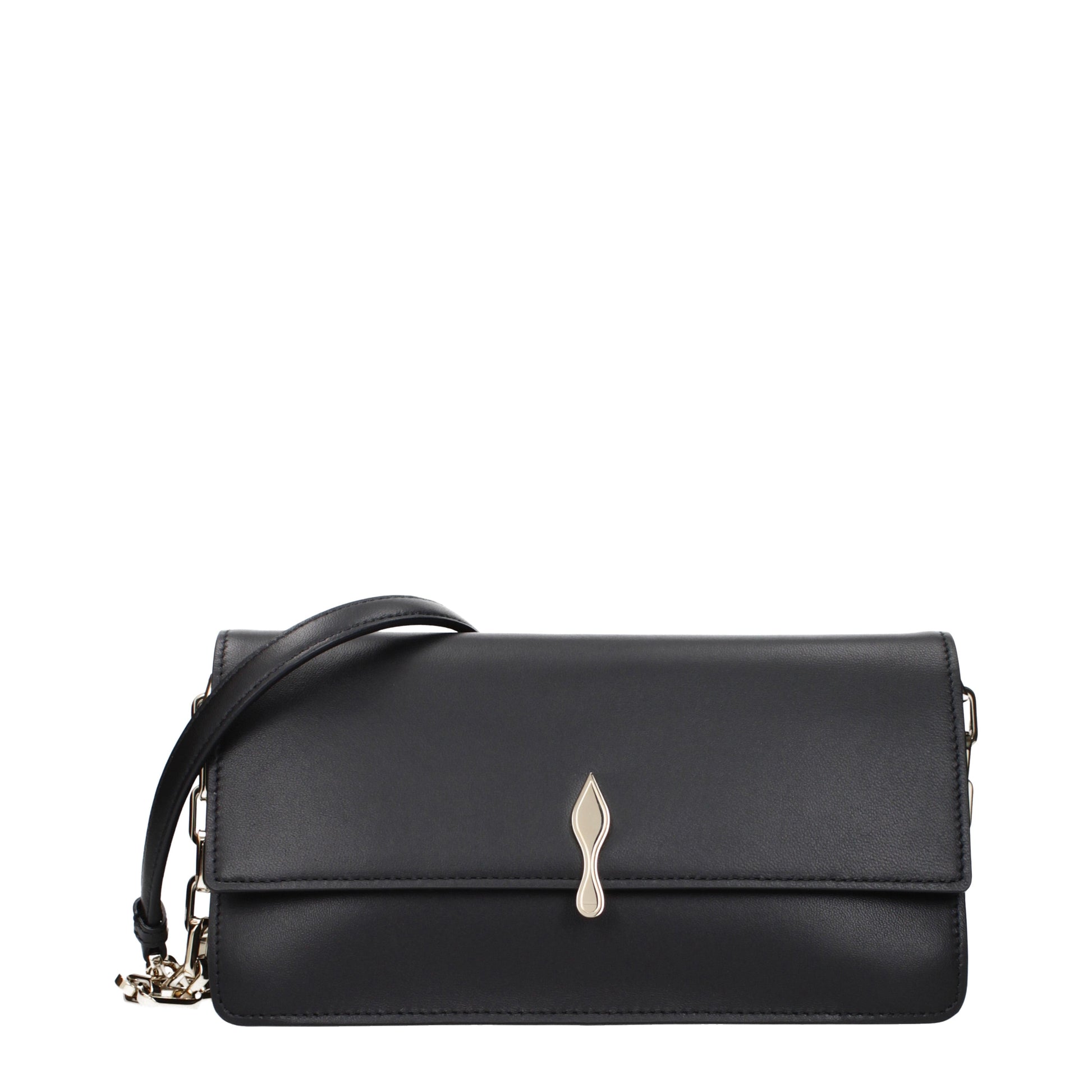 Louboutin Crossbody Bags Women Leather Black