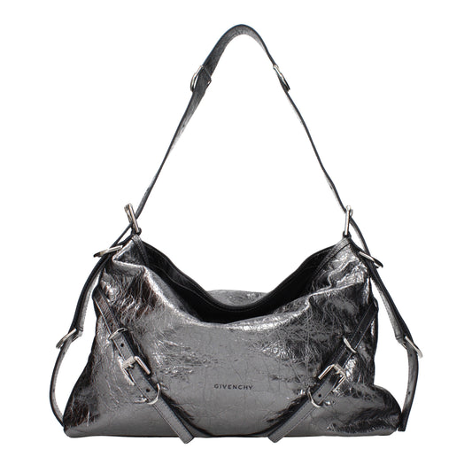 Givenchy Shoulder Bags Women Leather Silver