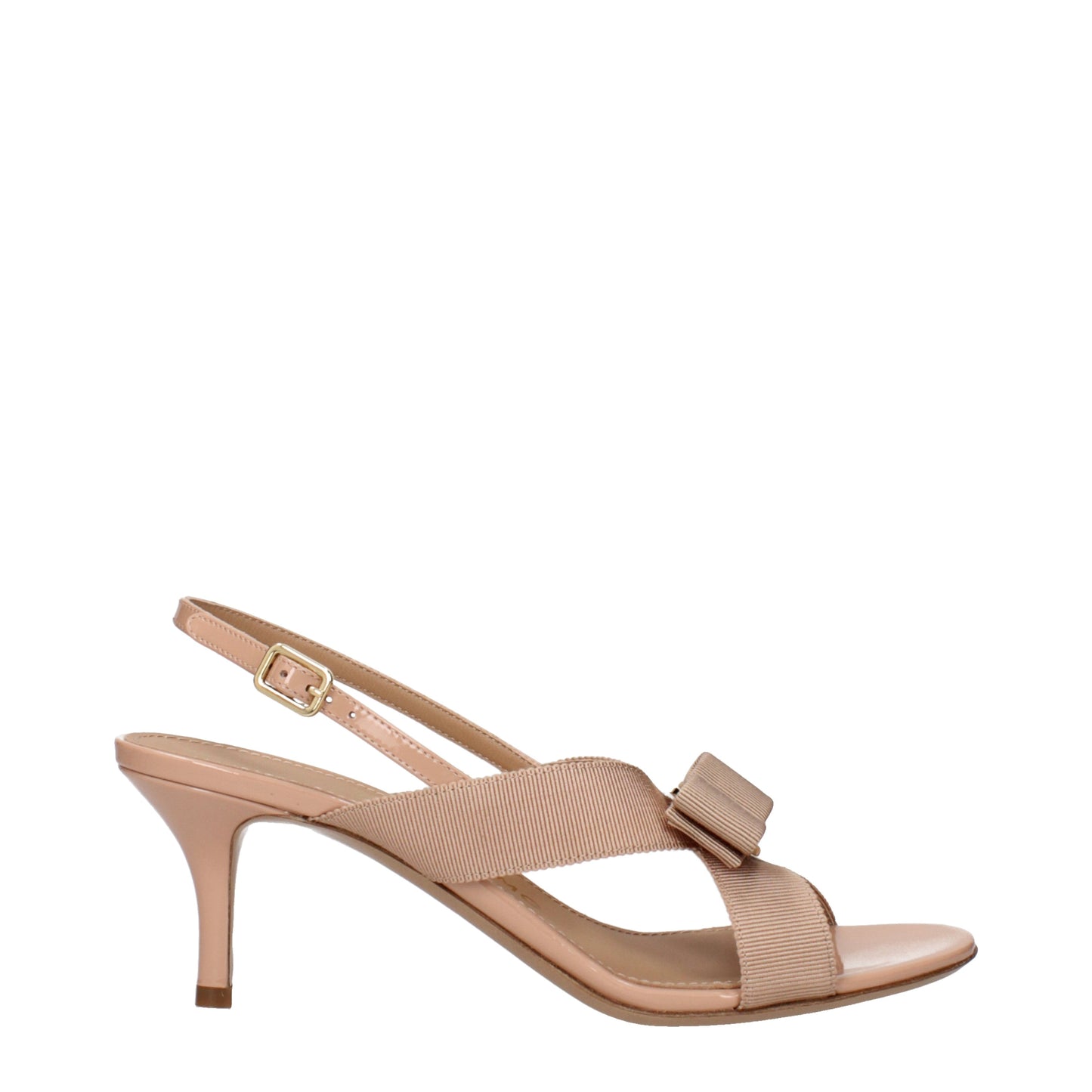 Salvatore Ferragamo Sandals Women Fabric  Beige/Amaretto
