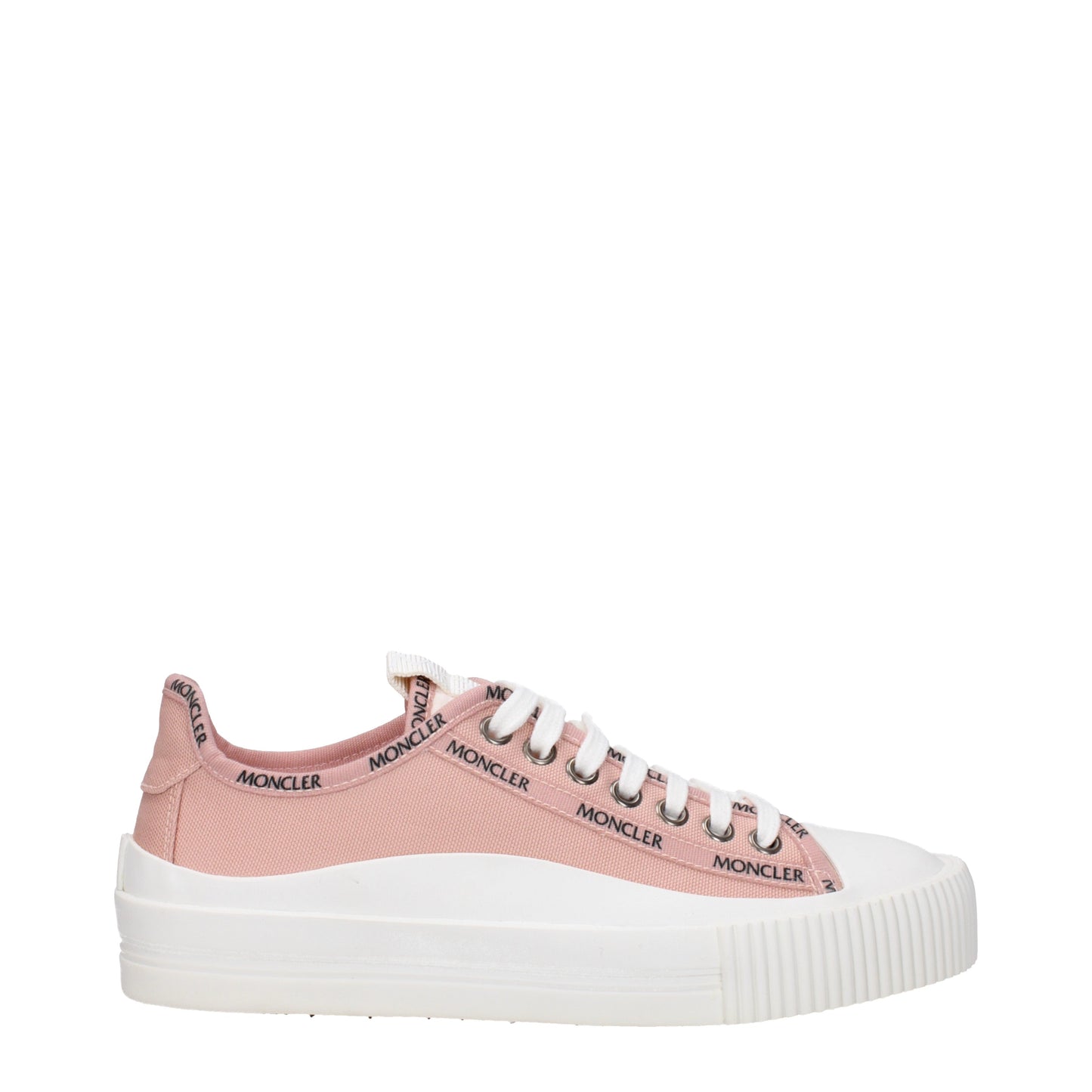 Moncler Women's Sneakers in Fabric  Pink