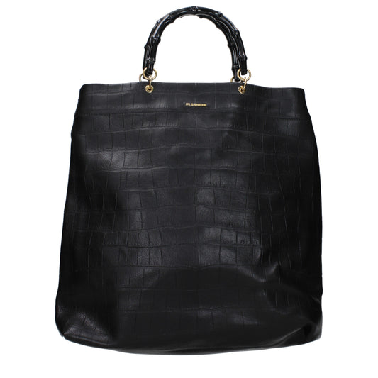 Jil Sander Handbags Women Leather Black