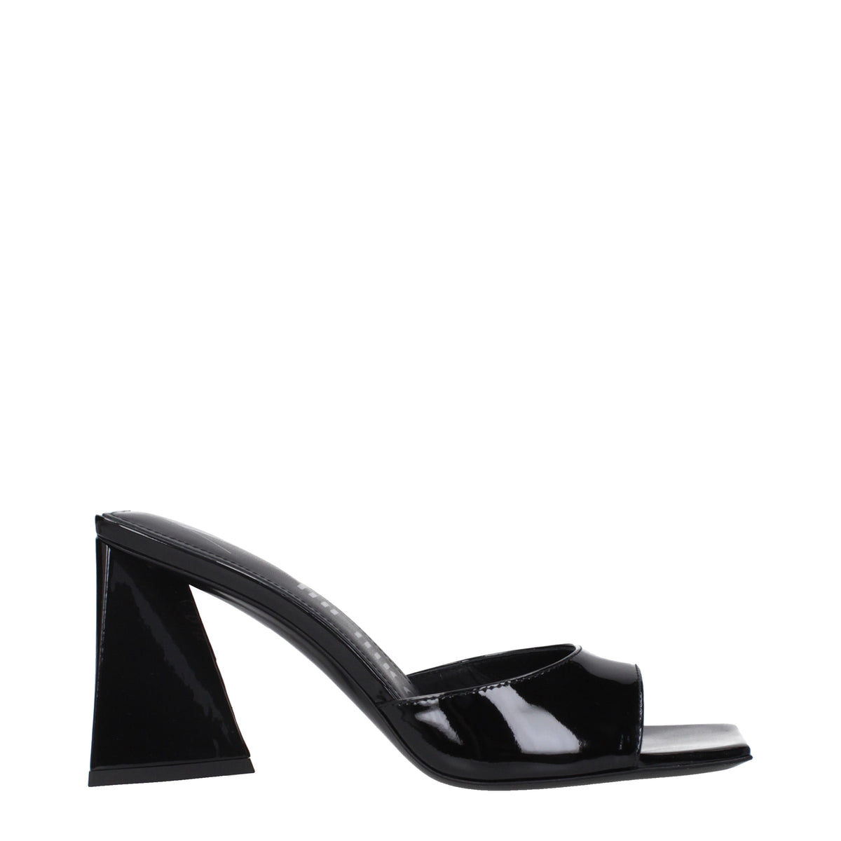 The Attico Sandals Women Patent Leather Black