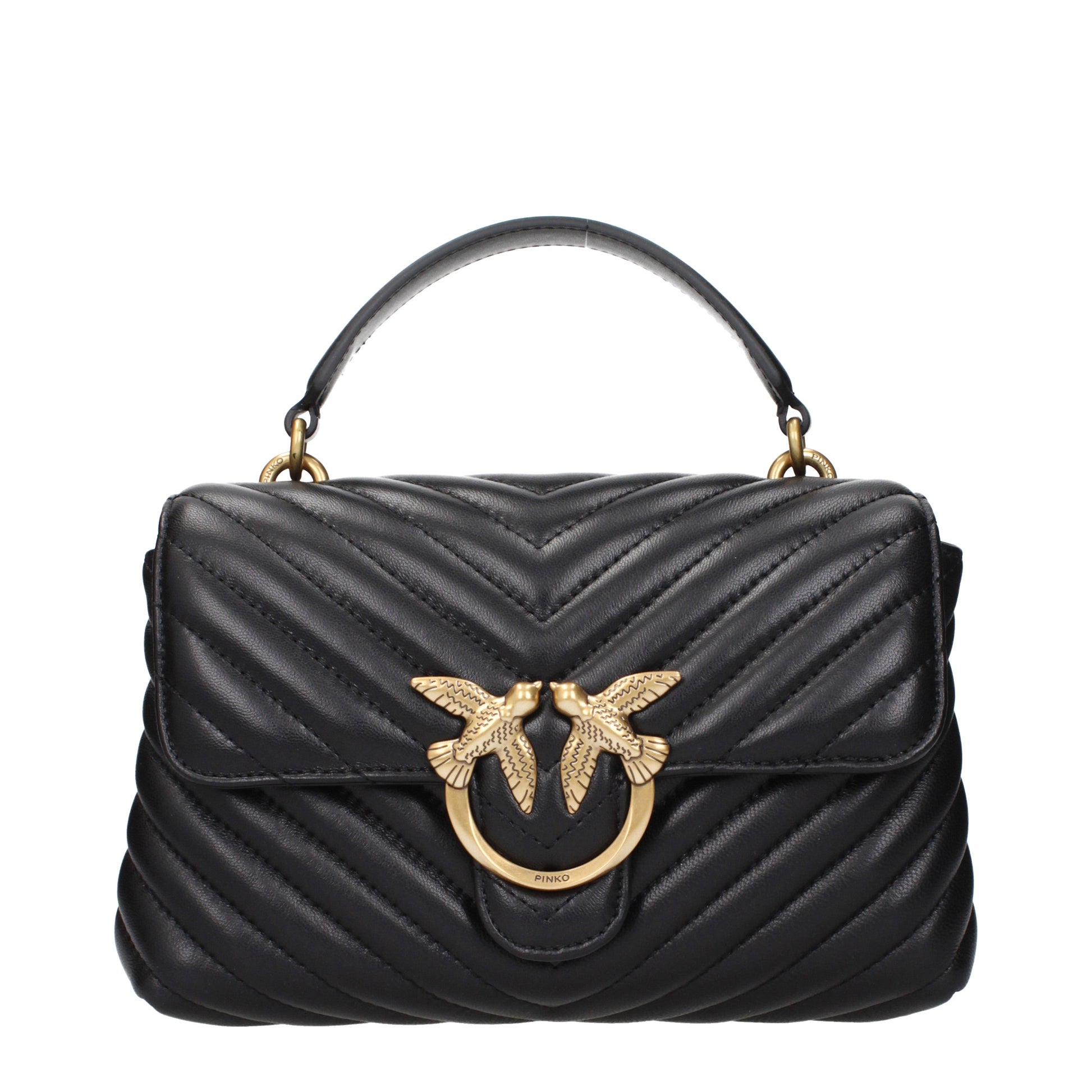 Pinko Handbags Women Leather Black