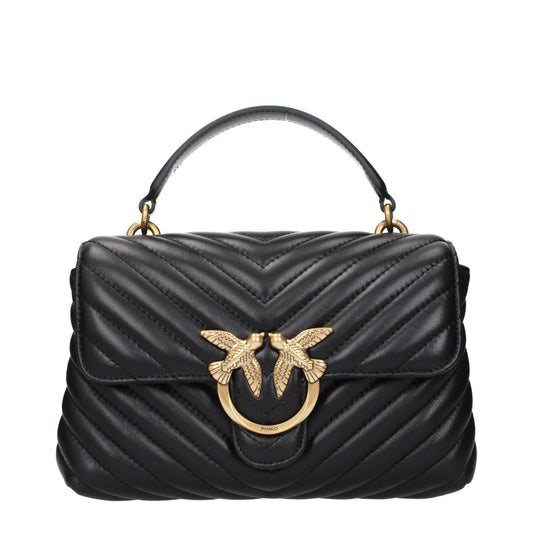 Pinko Handbags Women Leather Black