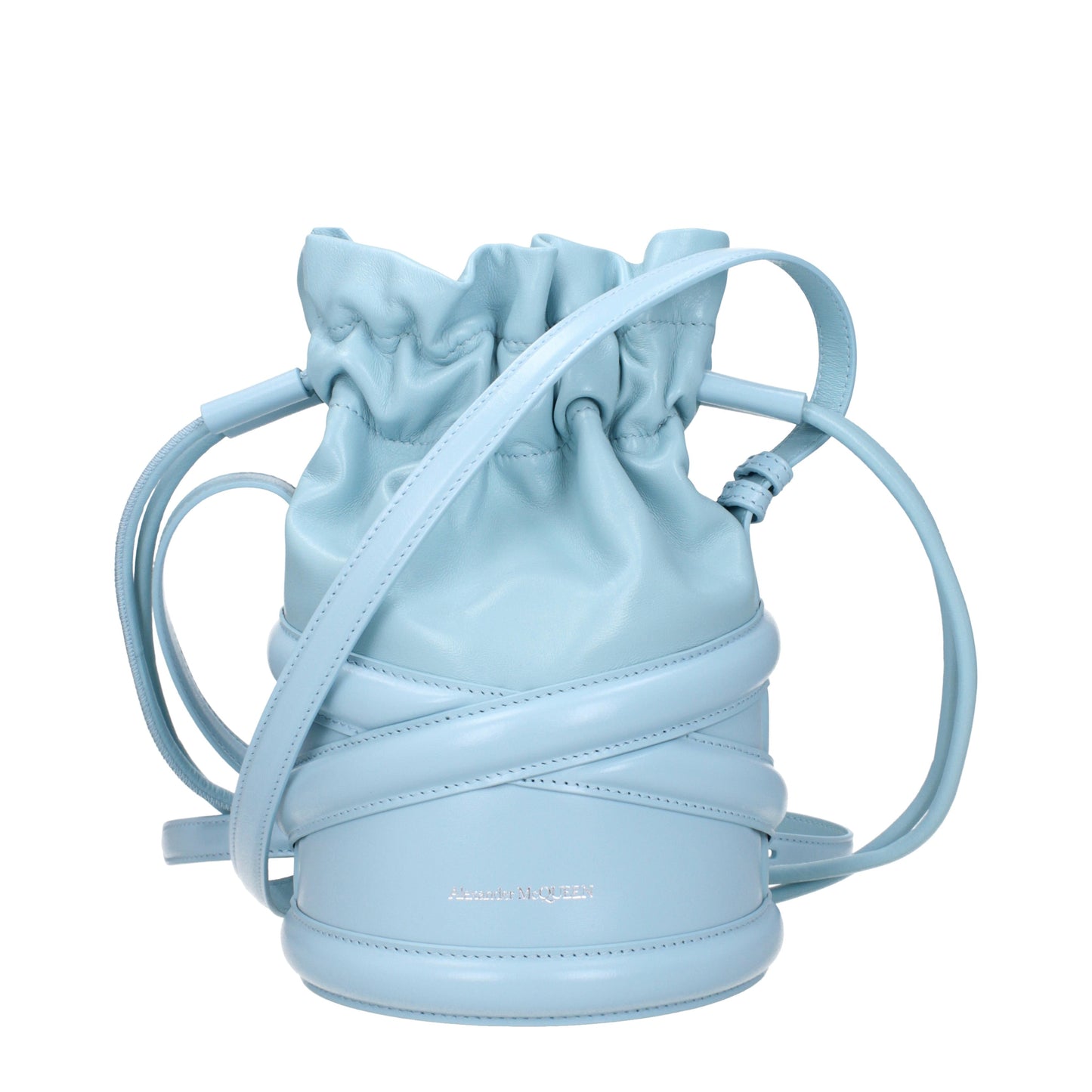 Alexander McQueen Crossbody Bags Women Leather Heavenly/Pale Blue