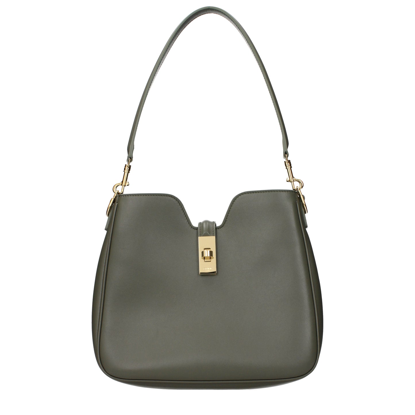 Celine Shoulder Bags Women Leather Green/Khaki