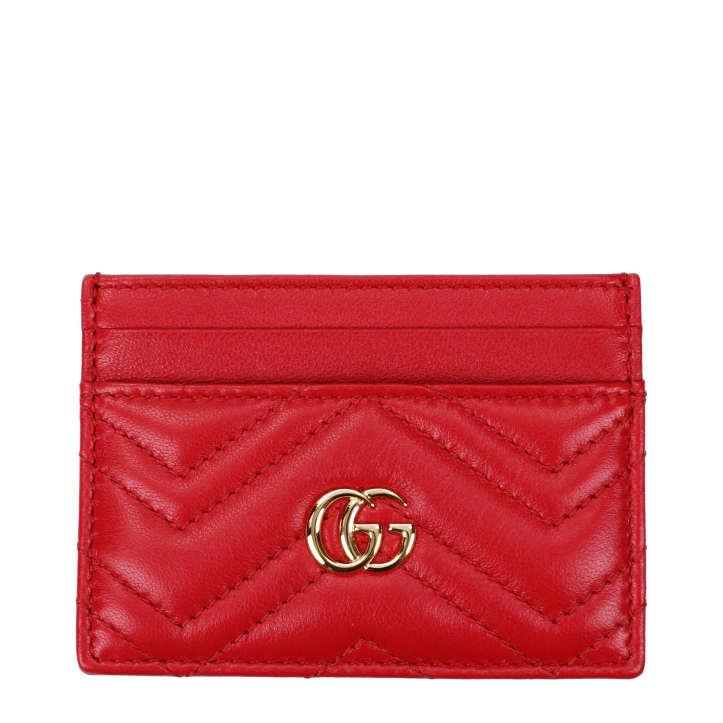 Gucci Document Holders Women Leather Red