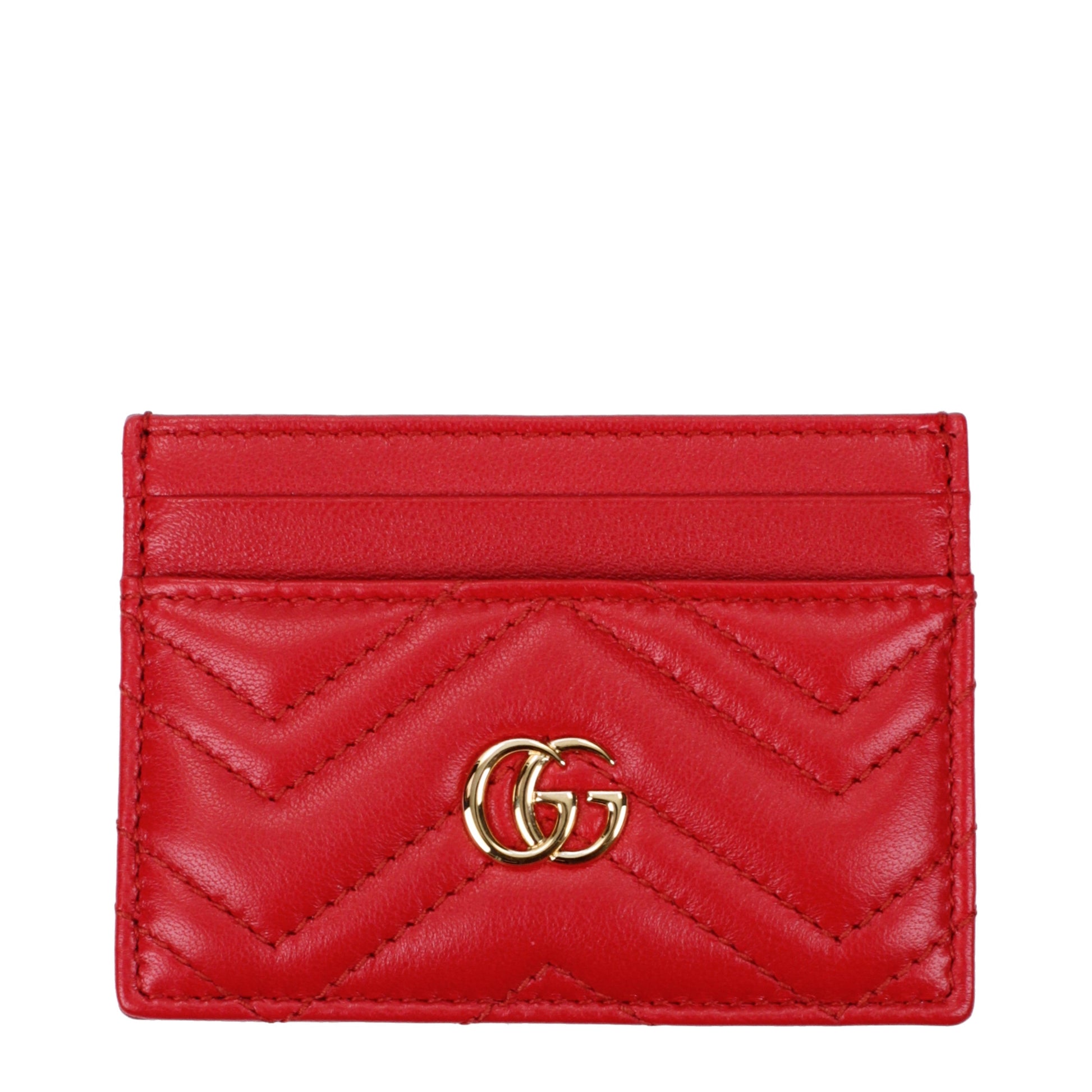 Gucci Document Holders Women Leather Red