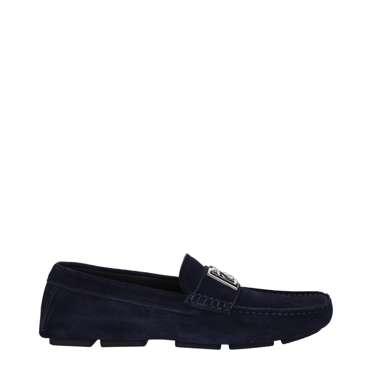 Dolce&Gabbana Men's Loafers in Suede Blue