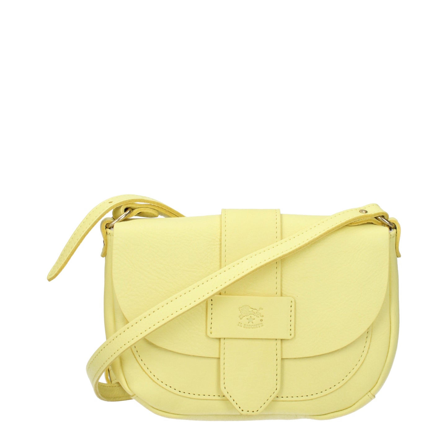 Il Bisonte Crossbody Bags Women Leather Yellow/Pastel Yellow