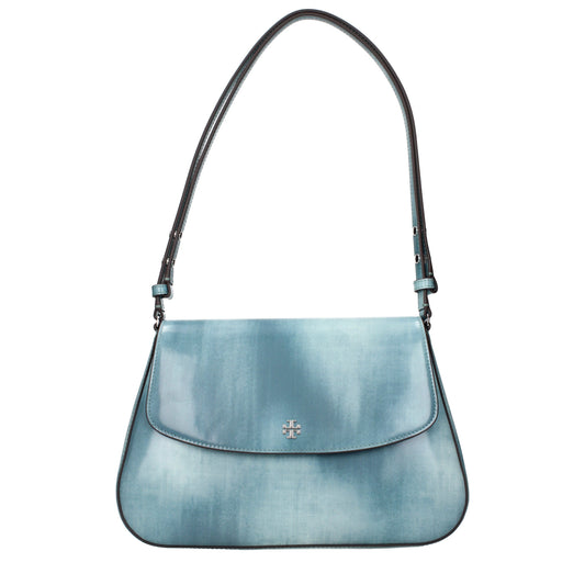 Tory Burch Shoulder Bags Women Leather Blue