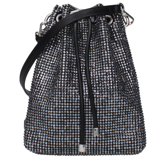 Jimmy Choo Crossbody Bags Women Satin Black