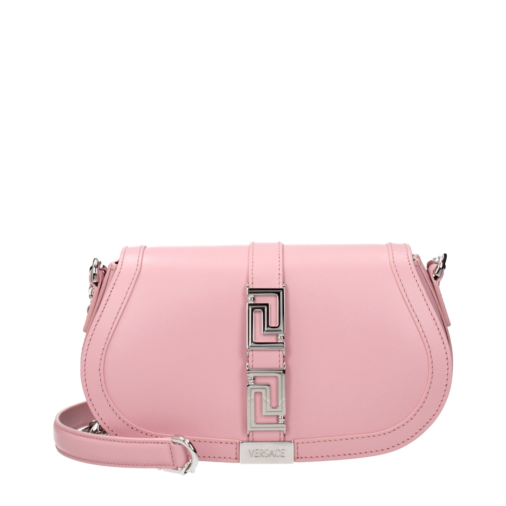 Versace Shoulder Bags Women Leather Pink