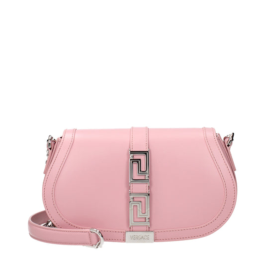 Versace Shoulder Bags Women Leather Pink